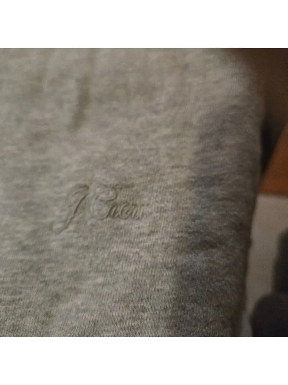 J Crew Heritage Fleece Sweatshirt XS Gray Crewneck Logo